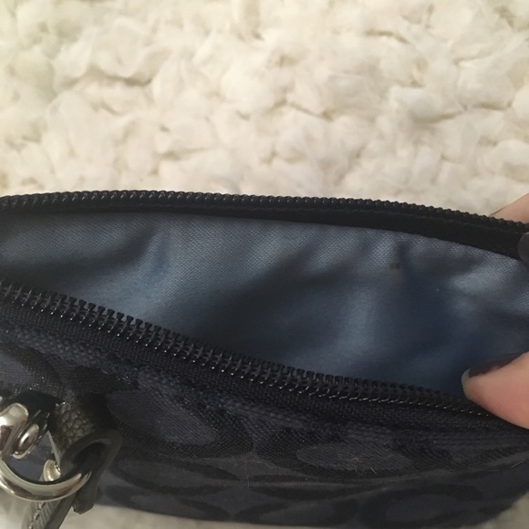 Navy Coach Wristlet - Picture 4 of 5